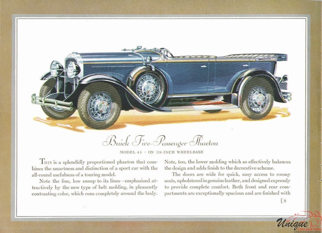 1930 Buick Prestige Brochure Page 18